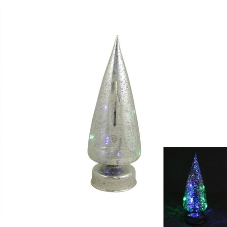10 5 quot winter whisper led lighted silver glass cone 10 5 quot winter whisper led lighted silver glass cone