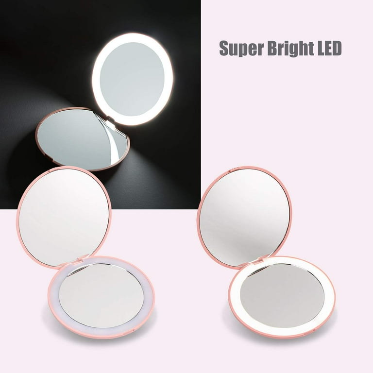 Foldable Makeup Mirror, Mini Portable Makeup Mirror, Handheld