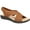 Tan/Gore, variant on Easy Street Womens Clauda Open Toe Slip On Slingback Sandals