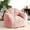 Pink, variant on Zzistar Giant Bean Bag Chair Sofa, Hign Density Foam Filled Sofa Chair with Armrest, Large Bean Bag Couch for Adults and Kids, Light Gray