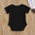 thumbnail image 2 of xiaxaixu Baby's Romper, Short Sleeve Round Neck Letter Print Bodysuit, 2 of 6