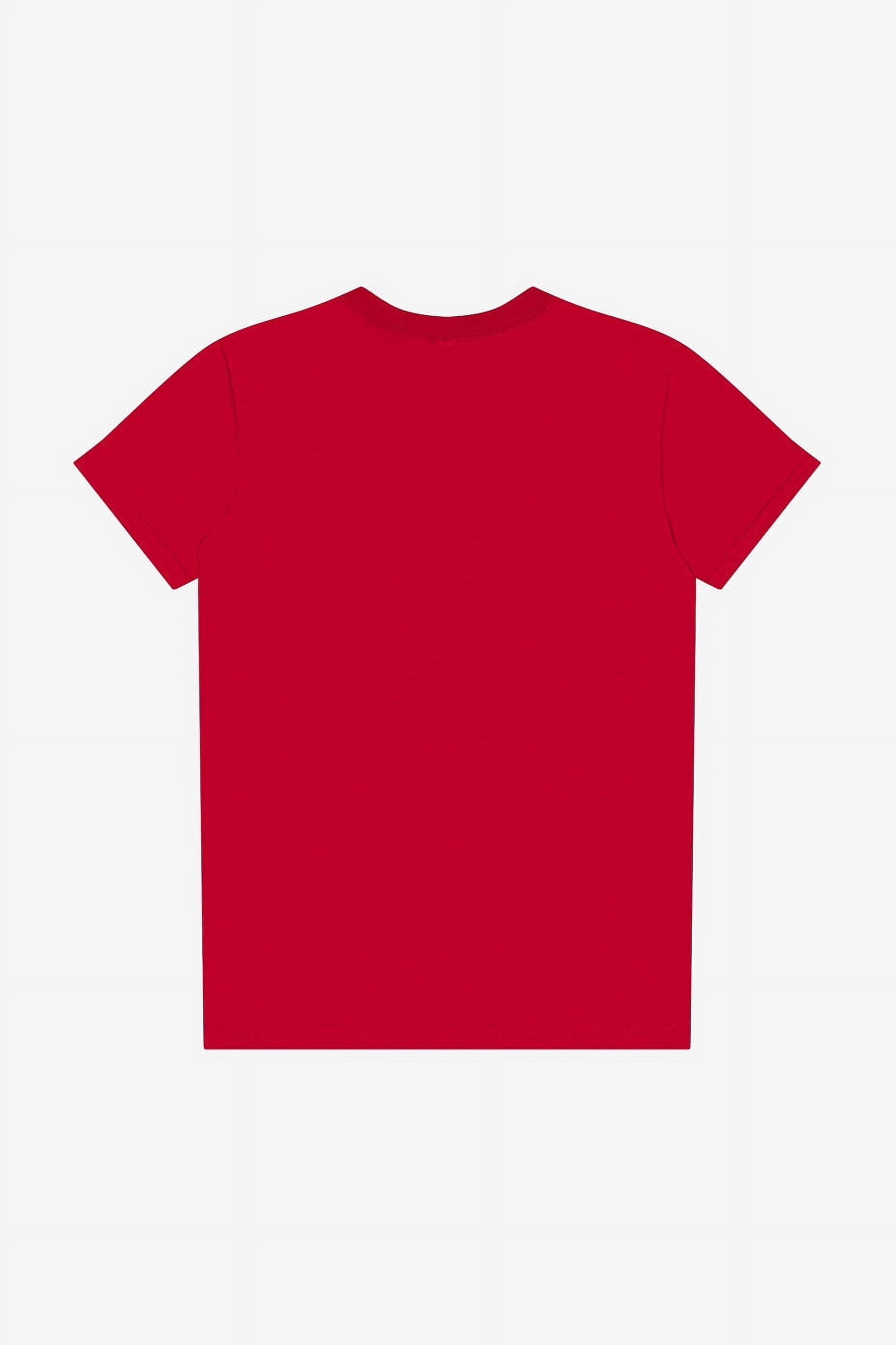 BELLA+CANVAS Youth Short Sleeve Personalized T-Shirt, Create Your Own Designs, Red, Youth Small, Unisex