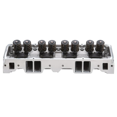 Edelbrock SBC Perf RPM Complete Head 64cc Angled Plug Polished