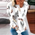 thumbnail image 1 of ICHUANYI Clearance Women's Round Neck Fashion Casual Long Sleeve Christmas Print Sweatshirt Tops Blouse(White, XXL) ICHUANYI WER2023081015441, 1 of 5