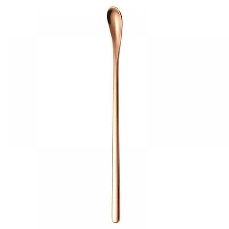 

JANDEL Japanese Stainless Steel Mixing Spoon Long Handle Dessert Ice Cream Coffee Stirring Spoon Kitchen Flatware Dinnerware Rose Gold