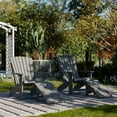 thumbnail image 3 of Wildridge Heritage Adirondack Chair, Dark Gray - Outdoor All-Weather Poly Furniture for Patio, Deck, Yard, 3 of 5