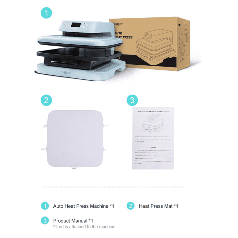 HTVRONT 15 x 15 Tshirt Heat Press Machine Sublimation Printer Transfer  for DIY