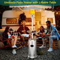 thumbnail image 4 of GARVEE Propane Patio Heater, 48000 BTU, Stainless Steel, Freestanding, Silver, 4 of 8