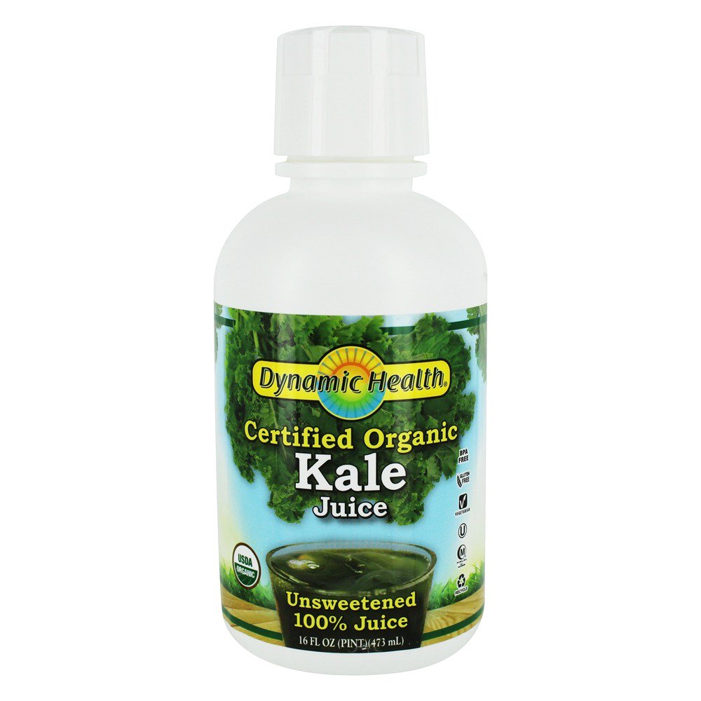 Dynamic Health Certified Organic Kale 100 Juice Unsweetened 16 fl