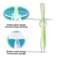 thumbnail image 3 of Infant Toddler Toothbrush, 2 Pcs Toddler Training Teeth Brushes green, 3 of 4