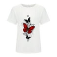 thumbnail image 5 of Womens T Shirts Crew Neck Short Sleeve Summer Tops Casual Basic Tees, 5 of 6