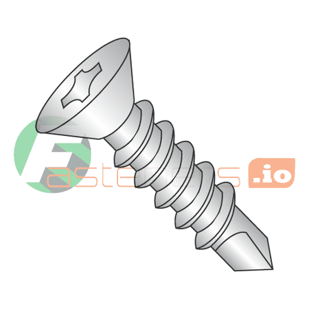 

#10 x 1 3/4 Self-Drilling Screws / Phillips / Flat Head / 410 Stainless Steel / #3 Drill Point (Quantity: 1 500 pcs)