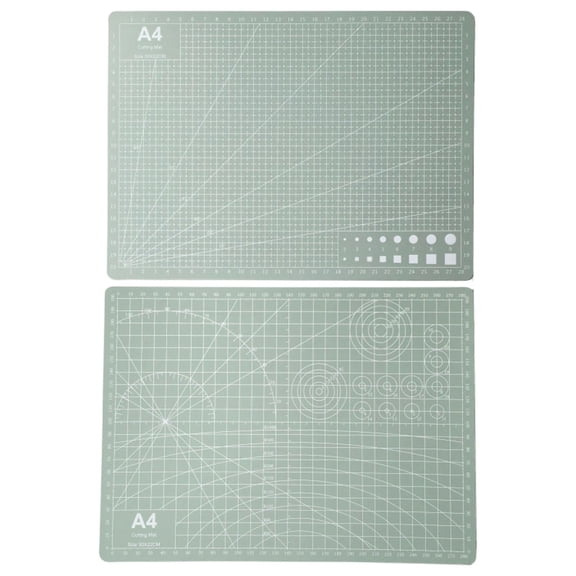 PVC Cutting Mat with Grid, 1.2mm Craft Mat for Sewing Quilting Paper Cutting, Double-Sided Printing, Includes 1 Cutting Mat