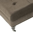 thumbnail image 5 of SAFAVIEH Clark Tufted Cocktail Ottoman Graphite, 5 of 6