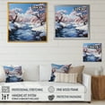 thumbnail image 4 of Designart "Frosty River Serenity" Snow Canvas Wall Art, 4 of 7