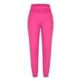 thumbnail image 3 of Ohufall Women Yoga Pants Casual High Waist Stretch Loose Yoga Pant Solid Color Palazzo Lounge Pants, 3 of 8