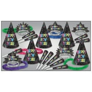 Beistle New Years Eve Multi-Color New Year Blast Party Kit for 10 People