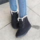 thumbnail image 4 of Botas de nieve mullidas con forro polar grueso y cálido para mujer, botines de invierno, 4 of 5