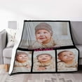 thumbnail image 5 of Custom Blanket with Photos Customized Blanket Personalized Blanket Gifts for Mom, Dad,Christmas, Birthday(1-Photo, 72 * 54in), 5 of 6