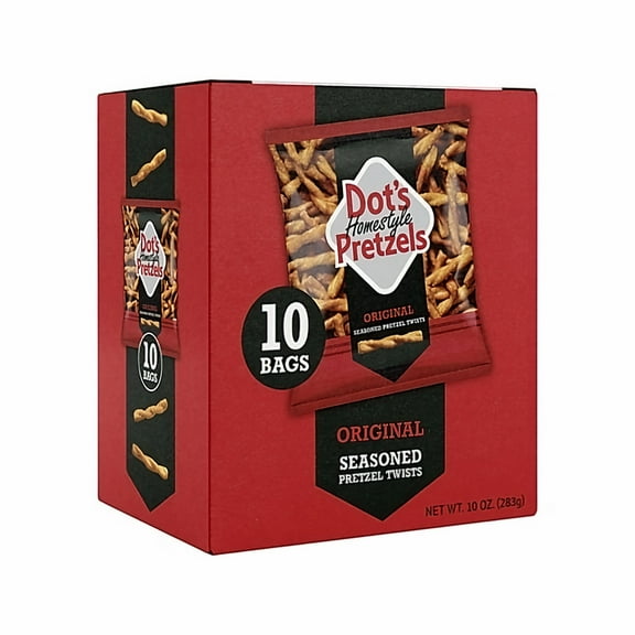 Dots Homestyle Original Twist Pretzels, 1oz Bags (Pack of 14)
