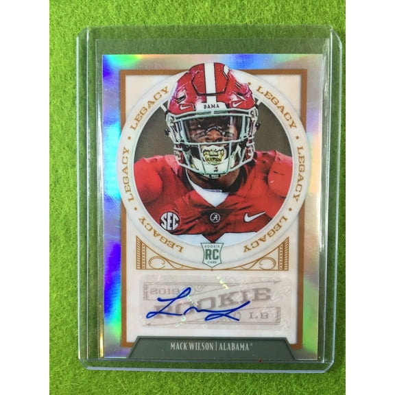 MACK WILSON PRIZM AUTO Baker Mayfield 's LB ROOKIE CARD RC BROWNS SP 2019 Legacy