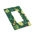 thumbnail image 7 of DouZhe 1-Gang Decorator/Rocker Wallplate, Cartoon Flowers Cute Frogs Decorative Wall Plates, 7 of 7