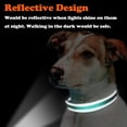 thumbnail image 4 of Collier pour Chien Martingale avec Chaîne en Acier Inoxydable, Collier Réfléchissant en Nylon Rembourré Doux Réglable, Chaîne Robuste Sans Traction pour l'Entraînement à la Marche pour Grands, Moyens, Petits Chiens (Vert, 16.5 Pouces - 27.6 Pouces), 4 of 7