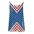 thumbnail image 4 of AOOCHASLIY American Flag Star Women Tops Fashion Women's Summer Round-Neck Sleeveless Print Casual CamisTop Blouse, 4 of 5
