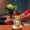 thumbnail image 4 of Cheapark Valentine's Day LED Night Light 3 Rose Glass Lampshade Ornament Battery Operated Soft Glow For Home Holiday Decor, 4 of 6