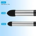 thumbnail image 3 of Uxcell Artist Blending Sponge Pen, 2 Pcs Double Headed Rubbing Sketch Pen Brush for Artist Lightening Highlight, Silver, 3 of 6