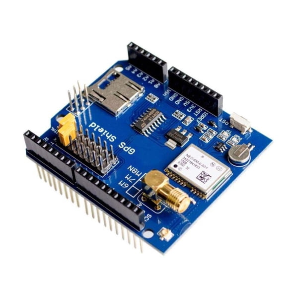ARDGP-011070 - Bouclier GPS avec ANTENNS NEO 6M avec Emplacement pour Carte SD 3.3/5V IO Série