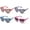 Multi-color, variant on Kyra Gorgeous Sparkled Bling Heart Design Party Oversized Party Props Sunglasses
