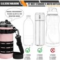 thumbnail image 2 of SHIQI-Laser Cut Tactical Molle Water Bottle Holder, Drawstring Top Closure Sports Water Bottle Pouch Carrier with Shoulder Strap for 0.5L-1L Water Bottle, 2 of 4