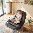 thumbnail image 6 of LEHZROAJ 360°Swivel Upholstered Recliner,Velvet Accent Chair Tufted Oversized with Mobile Phone Holder for Living Room(Black), 6 of 9