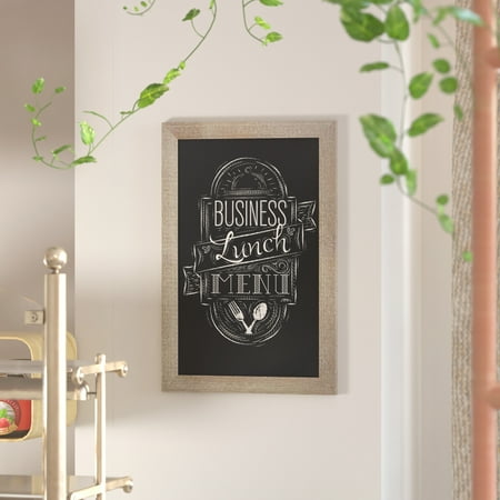 Alamont Home - Canterbury 20"W x 0.75"D x 30"H Magnetic Wall Mounted Chalkboard - Weathered Brown