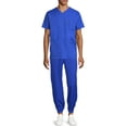 thumbnail image 3 of ClimateRight by Cuddl Duds Men's Woven Twill Scrub Joggers, 3 of 5