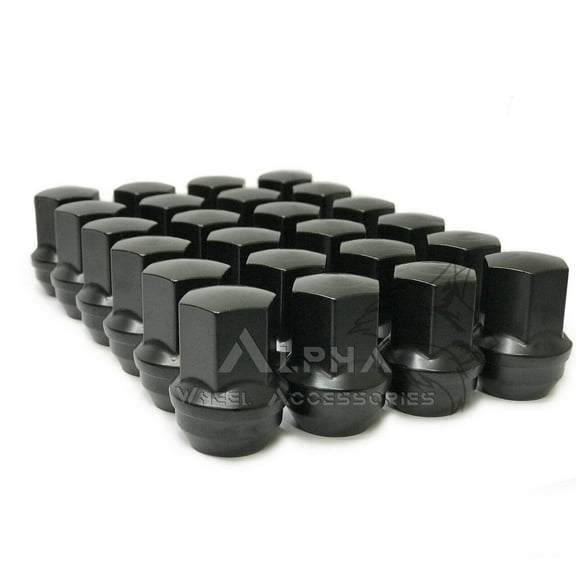 24 Chevy Factory Style Black Lug Nuts 14x1.5 Fits Tahoe Blazer Colorado Suburban 1.75"
