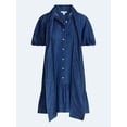 thumbnail image 5 of Free Assembly Women's Tie Neck Denim Mini Dress, Sizes XS-XXL, 5 of 5