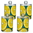 thumbnail image 3 of Ckdifva Yellow Lemon Slice Storage Jar with Lid Acrylic Organization Storage Containers Set of 2, 3 of 7