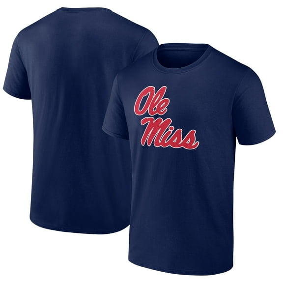 Men's Navy Ole Miss Rebels Primary Logo T-Shirt