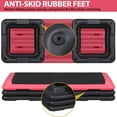 thumbnail image 2 of SuperDeal Aerobic Stepper 43 Inch 4"-6"-8" Adjustable Risers Cardio Exercise Trainer Fitness Platform, Rose Red, 2 of 15