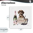 thumbnail image 4 of Stupell Industries Art Deco Luxury Books & Puppy Canvas Art, 17 x 17, by Amanda Greenwood, 4 of 8