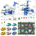 thumbnail image 3 of Kids Airplane Toys Race Tracks Car Toys for 3 4 5 6 7 Boys - Transport Airplane Adventures Car Toys for Toddler Age 6 with 8 City Cars, Garage Parking Lot, Birthday Gifts for Girls, 3 of 6