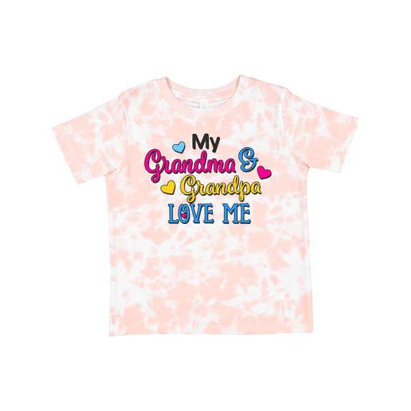 Inktastic My Grandma and Grandpa Love Me with Hearts Boys or Girls Toddler T-Shirt