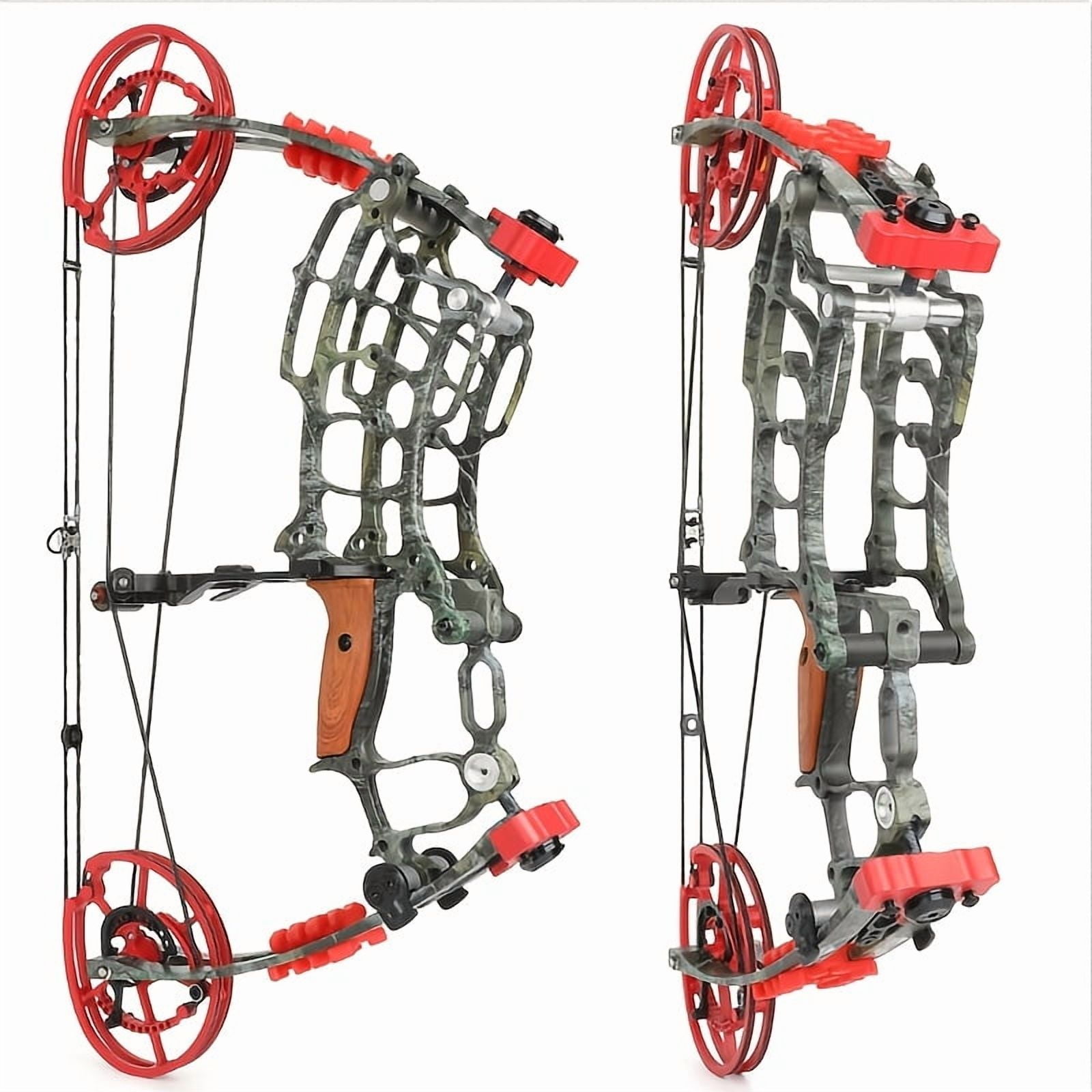1 Set Of Compound Bows 30-55 Lbs Compound Bow Dual-purpose Bow Outdoor Hunting Archery Compound Dual-purpose Bow Archery Dual-purpose Compound Bow Alloy Composite Bow It Can Be Used By Both Novices