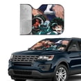 thumbnail image 6 of My Hero Academia Car Windshield Sun Shade, Front Window Sun Shades, Visor Shield Cover For Car Suv Truck, Visor Protector Blocks Uv Rays, Keep Your Vehicle Cool, Medium, 55*29.9 Inch, 6 of 8