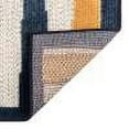 thumbnail image 5 of Unique Loom Belize Outdoor Collection Area Rug - Lamanai (6' x 9' Rectangle Ivory/Navy Blue), 5 of 12