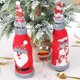 thumbnail image 4 of Bolsas para botellas de vino de Navidad, decoración navideña, bolsa para champán y vino tinto para decoración de mesa de fiesta de festival de Navidad, 4 of 5
