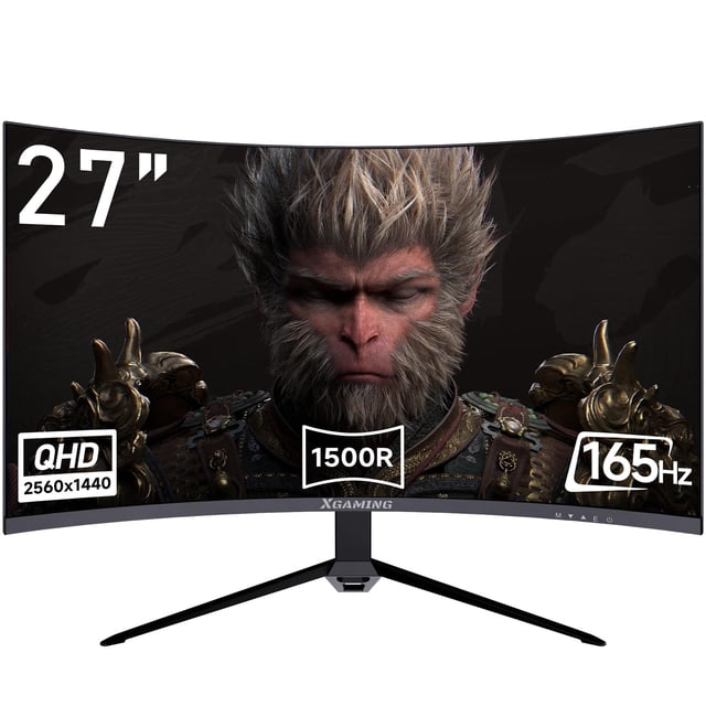 Monitor Memzuoix QHD curvo de 27 pulgadas 2560 x 1440 165 Hz