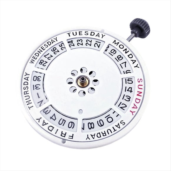 Reloj Mecánico Automático 8285 con Fecha y Día, Semana A las 12:00 y Fecha A las 3:00, 21 Rubíes.